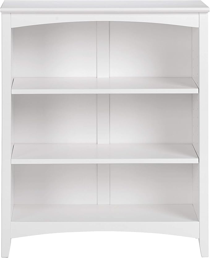 Shaker Style 3 Shelf Bookcase / Solid Wood / 36" High / Adjustable Shelving / by Camaflexi
