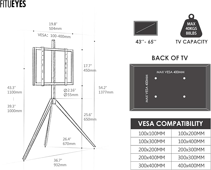 FITUEYES Design Corner TV Stand - Image 6