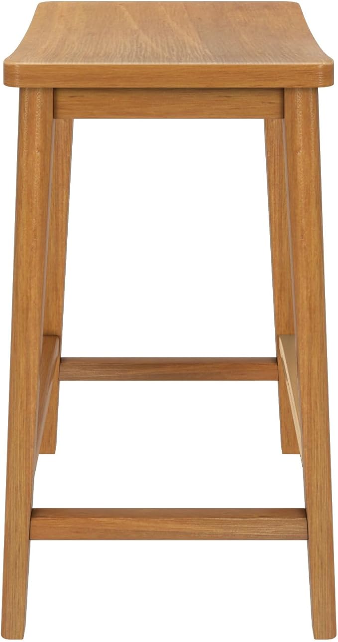 Plank+Beam Smythe Counter Stool, Sturdy Wood Modern Kitchen Counter Height Stool - Image 5