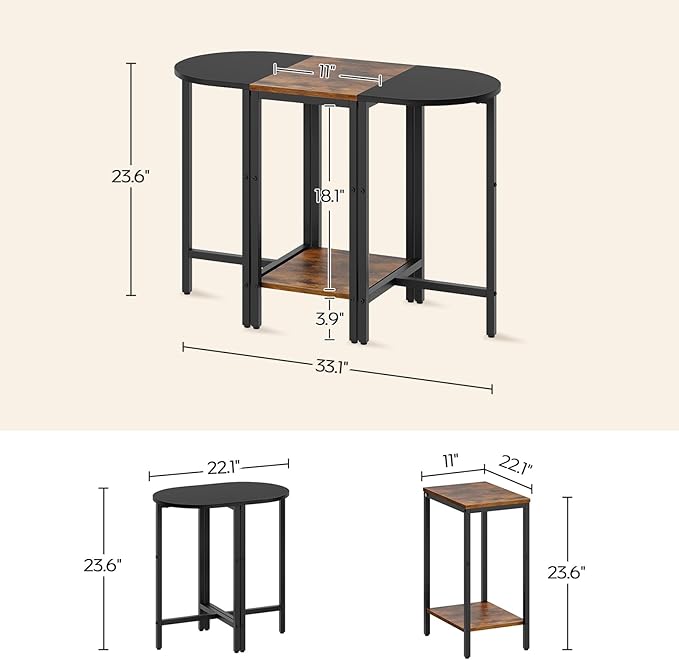 Small Side End Table, Nesting Side Table - Image 3