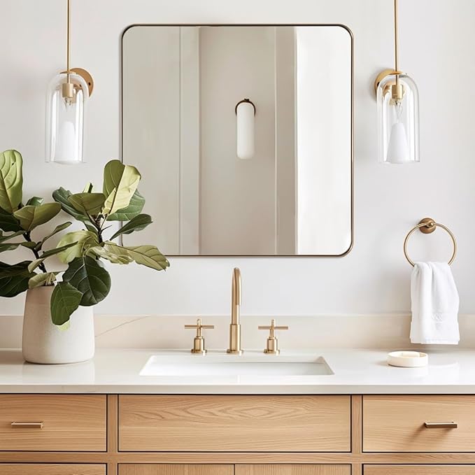 ANDY STAR Gold Bathroom Mirrors - Image 2