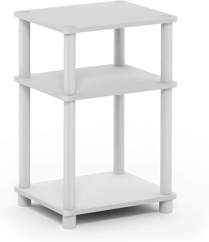 Furinno Just 3-Tier Turn-N-Tube End Table / Side Table / Night Stand / Bedside by Furinno-FitsYourSpaceFitsYourBudget