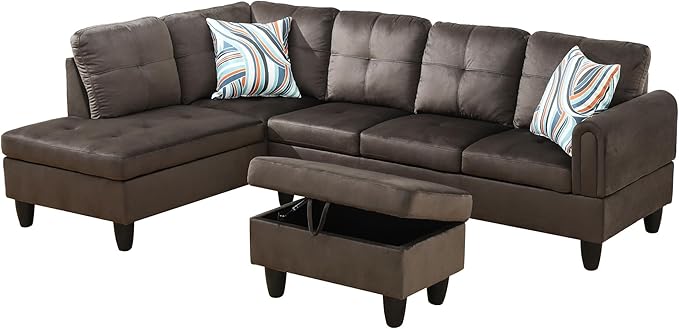 97" Oversized Sectional Couch, L Shaped Couch - Image 7