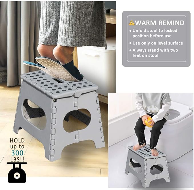 Non-Slip Folding Step Stool, Sturdy Safe Enough - Image 6