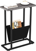 Yusong Narrow Side Table for Small Spaces, Small End Table by Yusong