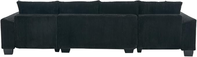 Symmetrical U Shaped Sectional Sofa Convertible Pull Out Sleeper Sofabed - Image 5