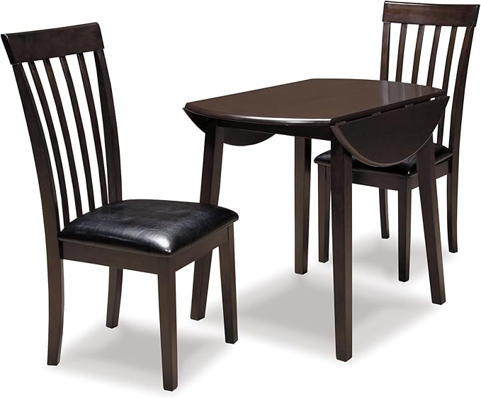 Signature Design by Ashley Hammis Round Dining Room Drop Leaf Table, Dark Brown - Image 7