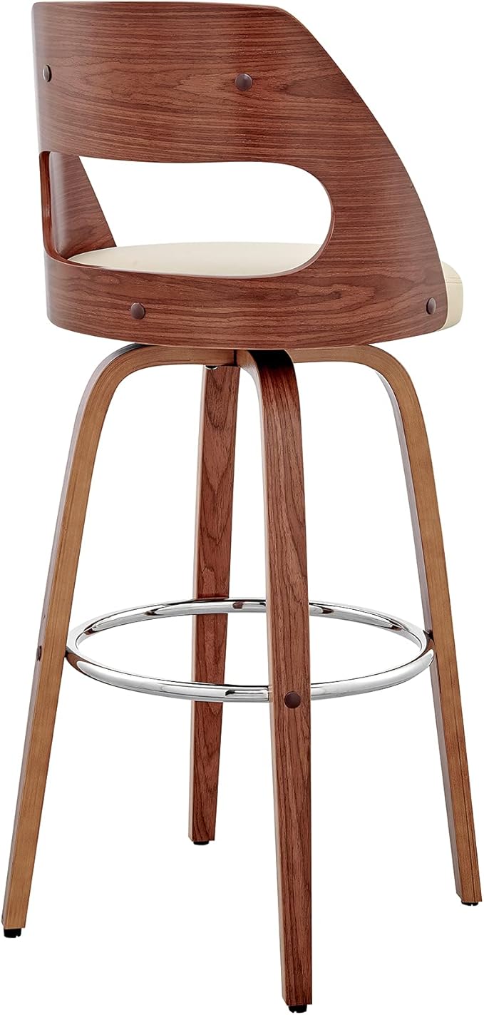 Armen Living Julius Mid Century Modern Swivel Bar Stool - Image 6