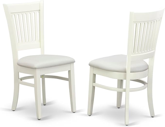 East West Furniture BOVA3-LWH-C 3 Piece Dining Room Furniture Set Contains a - Image 4