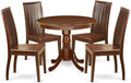 East West Furniture ANIP5-MAH-W 5 Piece Kitchen Table & Chairs Set Includes a by EastWestFurniture