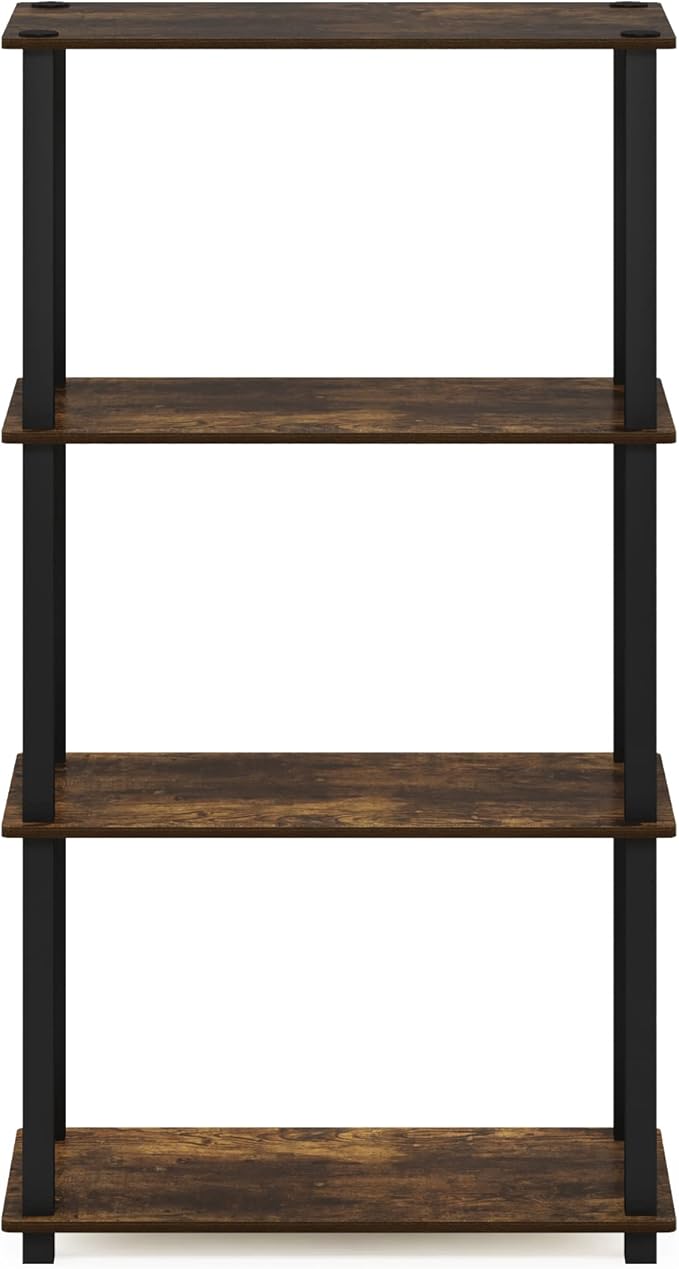 Furinno Turn-S-Tube 4-Tier Compact Multipurpose Shelf Display Rack - Image 6