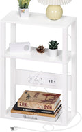 3-Tier Small Narrow Wood Side Table by YUFAM