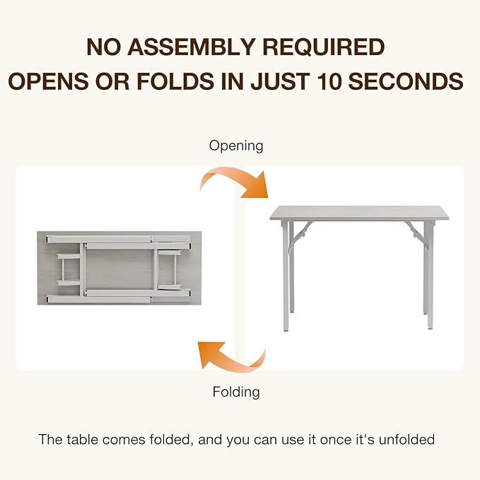 TEMI Small Computer Desk Folding Table - Image 4