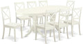 East West Furniture VABO9-LWH-W 9 Piece Modern Dining Table Set Includes an by EastWestFurniture