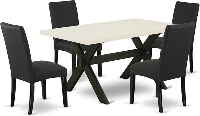 East West Furniture X626DR124-5 5 Piece Dining Room Furniture Set Includes a by EastWestFurniture