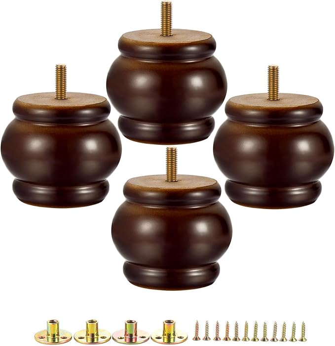 4PCS Wood Furniture Legs 2.56 inches Furniture Legs - Image 2