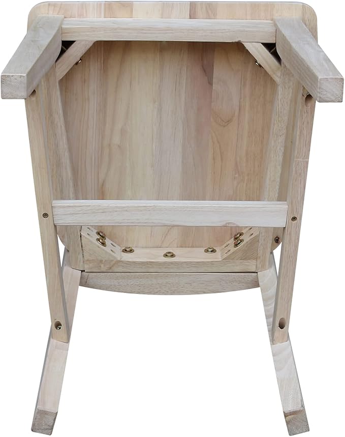 Set of Two San Remo Slat Back Dining Chairs, Unfinished - Image 9