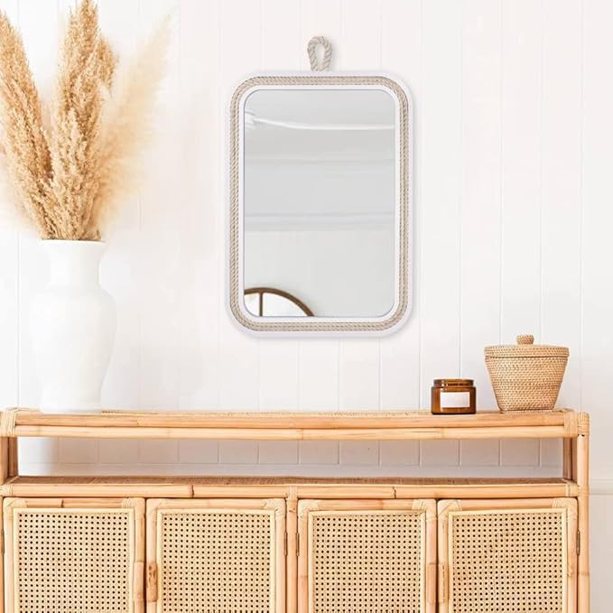 Nautical Rope Mirror Rectangular Hanging Mirrors - Image 7