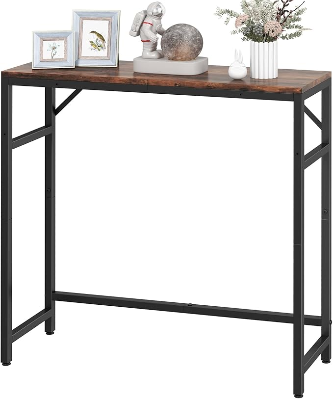 Narrow Console Table, 29.5" Entryway Table by Livofloral