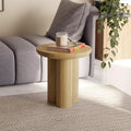 Relso Gaia Round End Table for Living Room and Farmhouse | Solid Mango Wood for by Relso