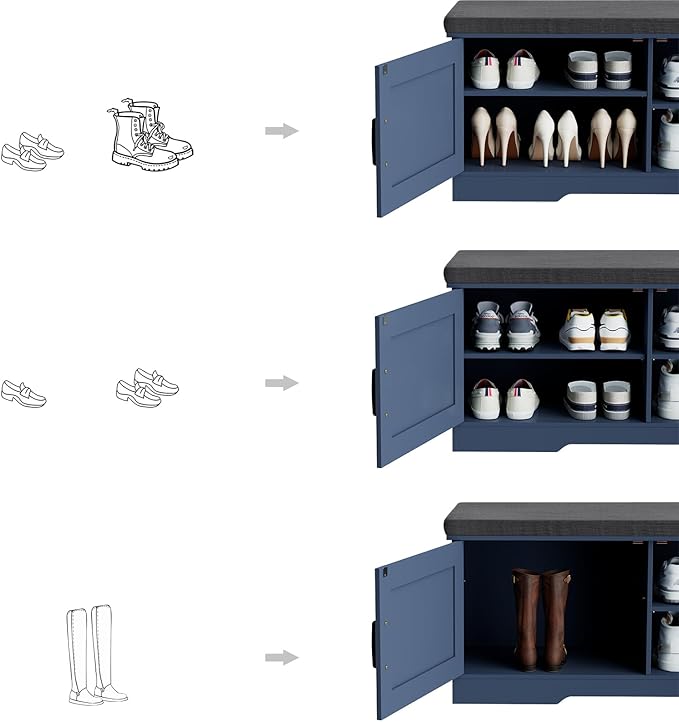 2-Tier Storage Bench, Shoe Bench - Image 5