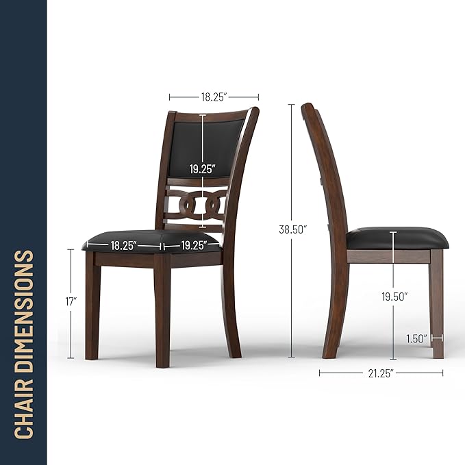 New Classic Furniture Gia 5-Piece Round Dining Set - Image 3
