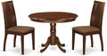 East West Furniture HLIP3-MAH-C 3 Piece Dining Room Furniture Set Contains a by EastWestFurniture