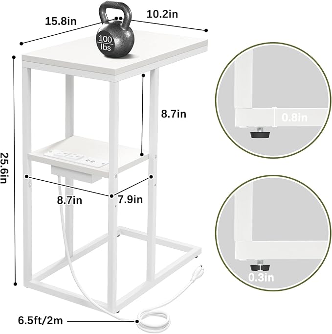 Yoobure C Shaped End Table - Image 3