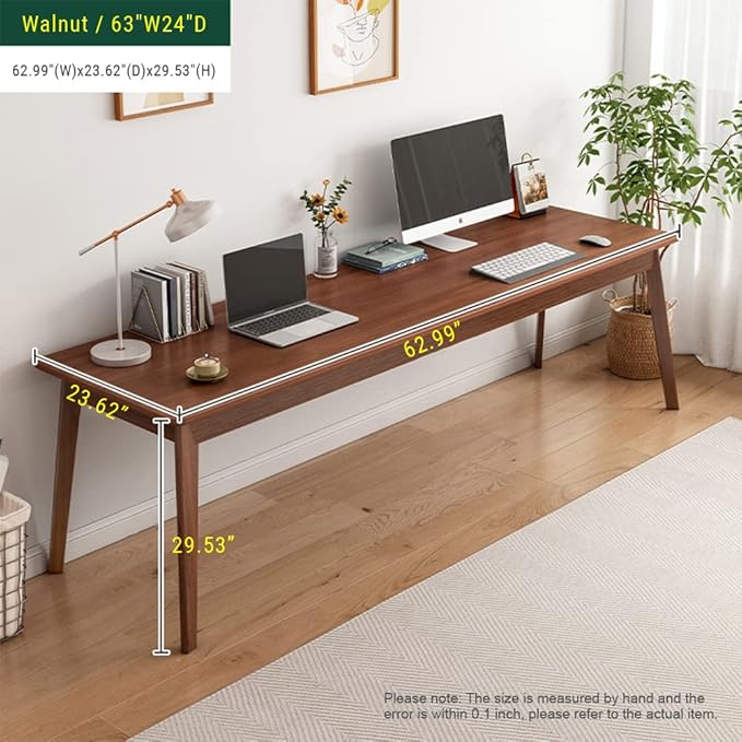 Mid-Century Long Desk Table - Image 5