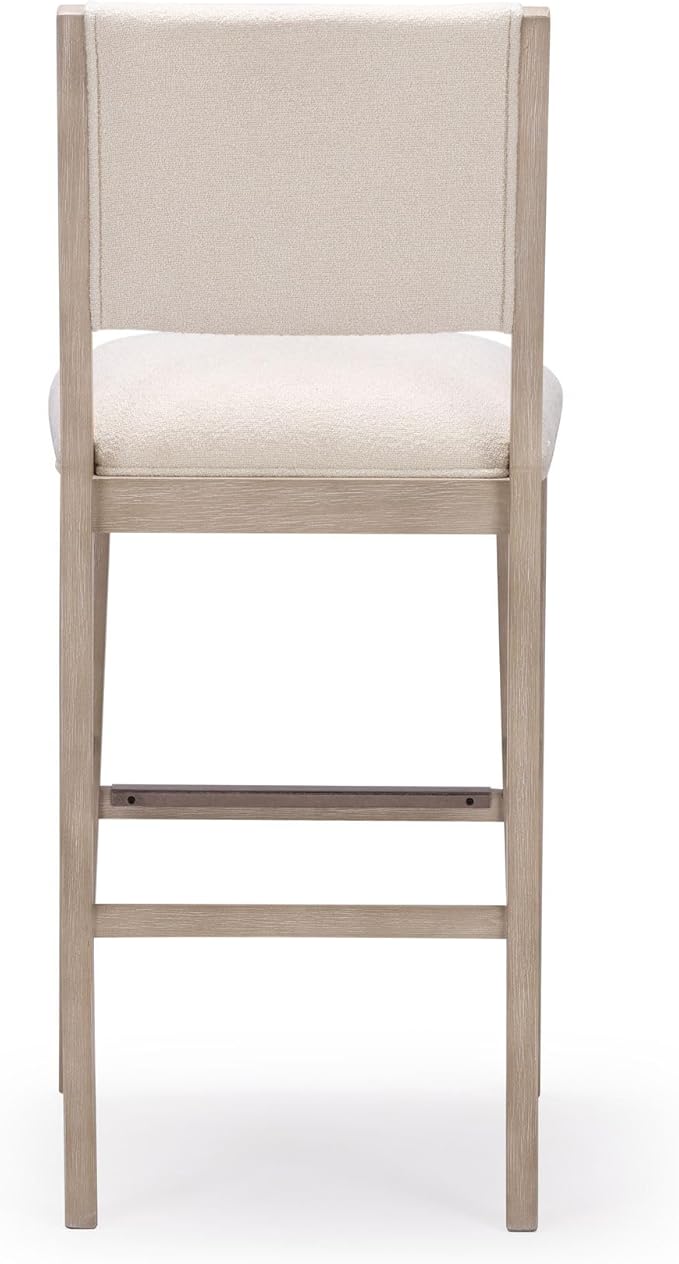Plank+Beam Sereno Bar Stool, Sturdy Wood Modern Kitchen Bar Height Stool - Image 5