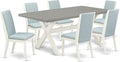 East West Furniture X097LA015-7 7 Piece Modern Dining Table Set Consist of a by EastWestFurniture