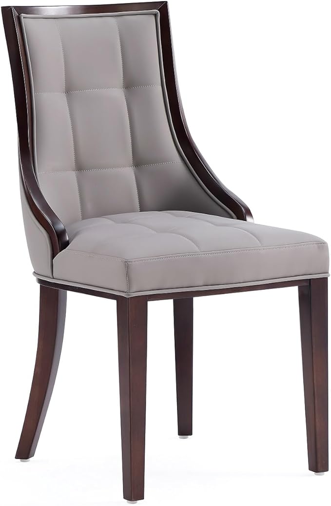 Manhattan Comfort Fifth Avenue Faux Leather Dining Chairs, Parsons Accent - Image 4
