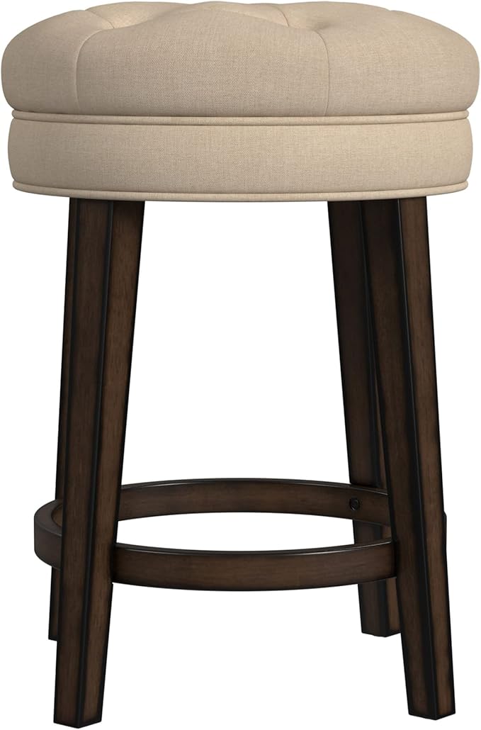 Hillsdale Krauss Backless Swivel Counter Stool, Charcoal Gray Finish - Image 8