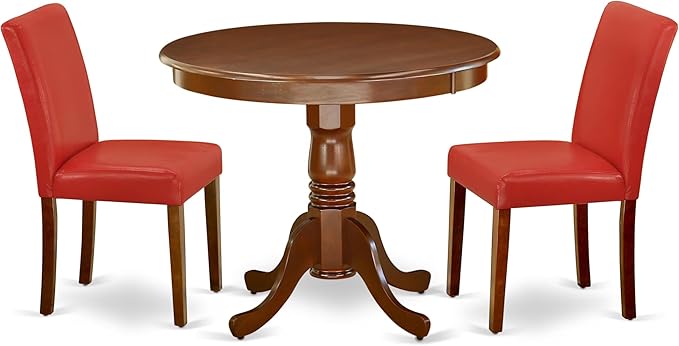 East West Furniture ANAB3-MAH-72 3 Piece Dinette Set by EastWestFurniture