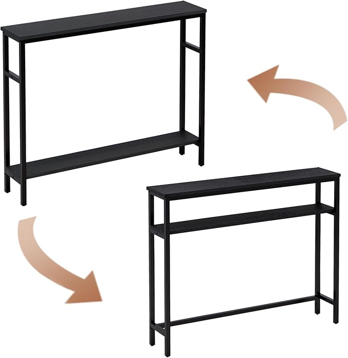 Narrow Console Table, 39.4” Sofa Table - Image 5