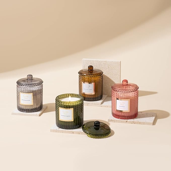 LA JOLIE MUSE Rose Noir & Oud Scented Candle – Lemon, Rose & Oud | 10 oz - Image 7