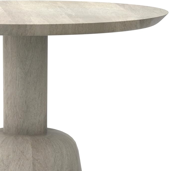 SIMPLIHOME Finchley Solid Mango Wood 18 inch Wide Round Contemporary Side Table - Image 9