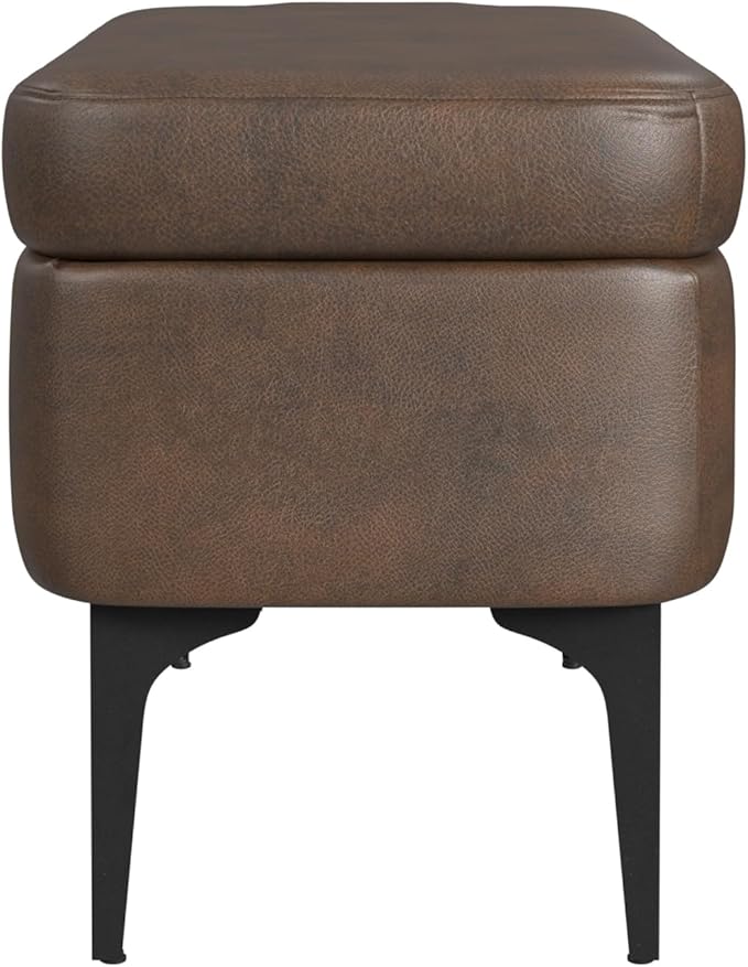 HomePop Upholstered Storage Bench - Image 6