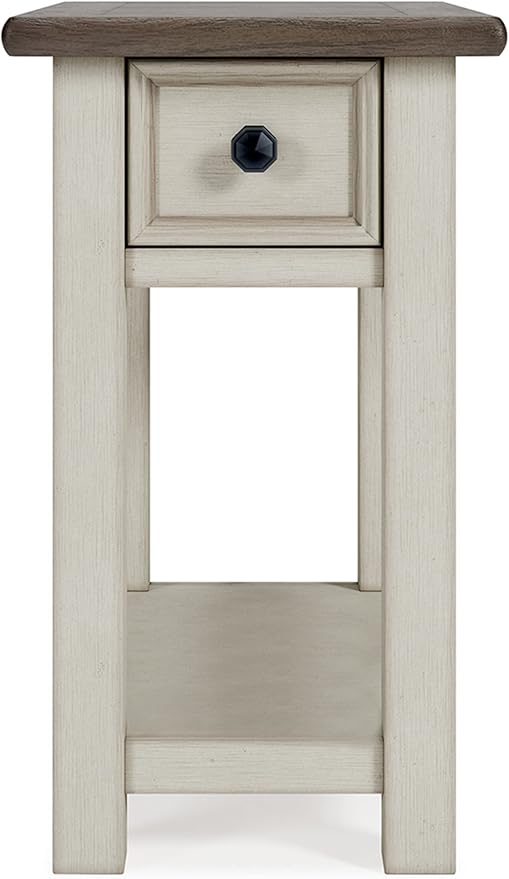 Signature Design by Ashley Bolanburg Farmhouse Chair Side End Table, Light - Image 7