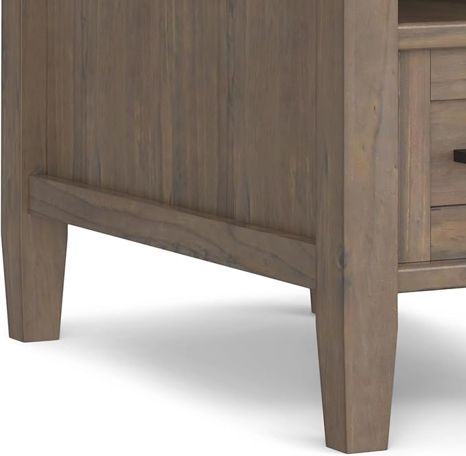 SIMPLIHOME Ela Solid Wood 14 inch Wide Rectangle Transitional Narrow End Table - Image 11