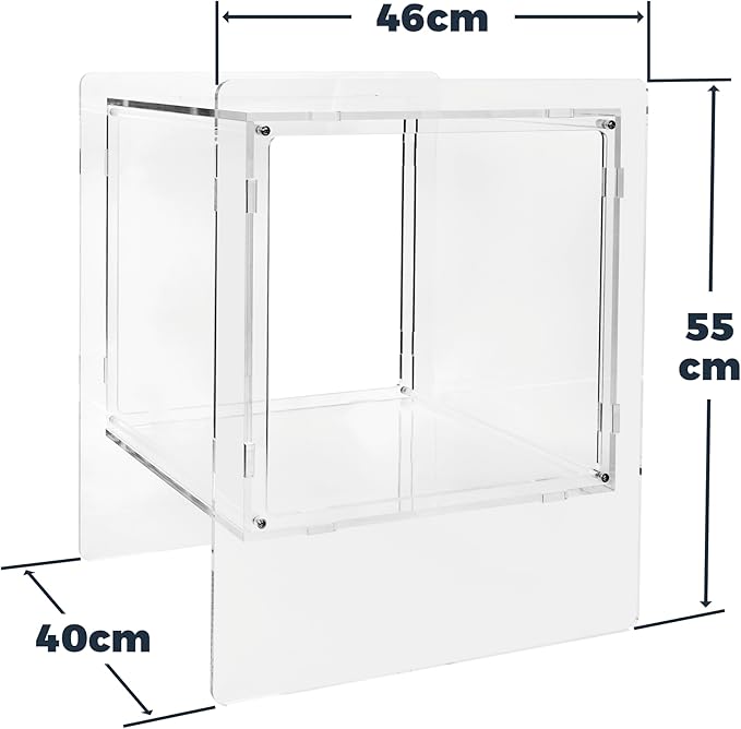 Clear Acrylic Night Stand, Modern Bedroom Night Stand - Image 3