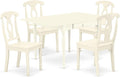 East West Furniture MZKE5-LWH-W 5 Piece Dining Room Furniture Set Includes a by EastWestFurniture