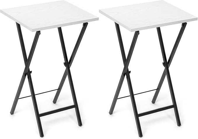 TV Tray Table Set of 2, TV Dinner Tray, Folding Table, Foldable TV-Trays by Acovy