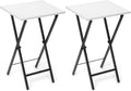 TV Tray Table Set of 2, TV Dinner Tray, Folding Table, Foldable TV-Trays by Acovy