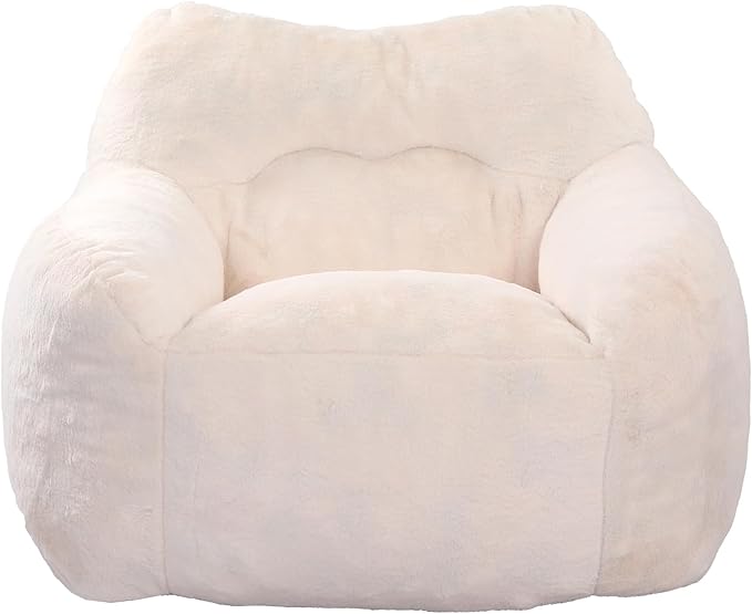 Furniliving Bean Bag Chair, Giant Bean Bag Chair Stuffed Floor Sofa - Image 8
