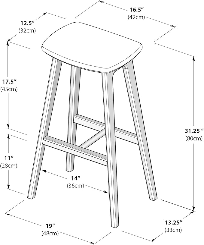 Plank+Beam Beryl Bar Height Stool - Image 14