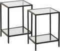 Modern 2-Tier Tempered Glass End Table by Gawicpy