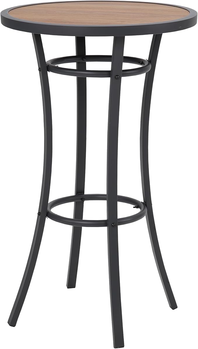 Bar Height Patio Table, 40-Inch Outdoor Pub Table Bistro Table by NagaBahna