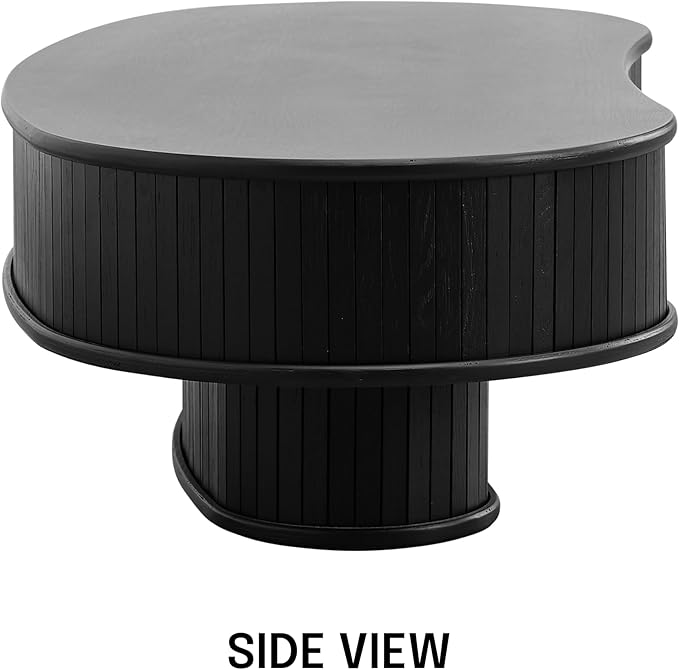 NTC Ripple DOU Coffee Table, Modern Wooden Double-Layer Center Table, Vertical - Image 4