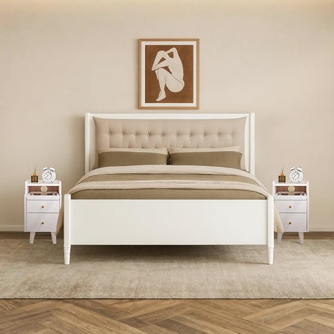 Uniclinens White Narrow Nightstand - Image 8